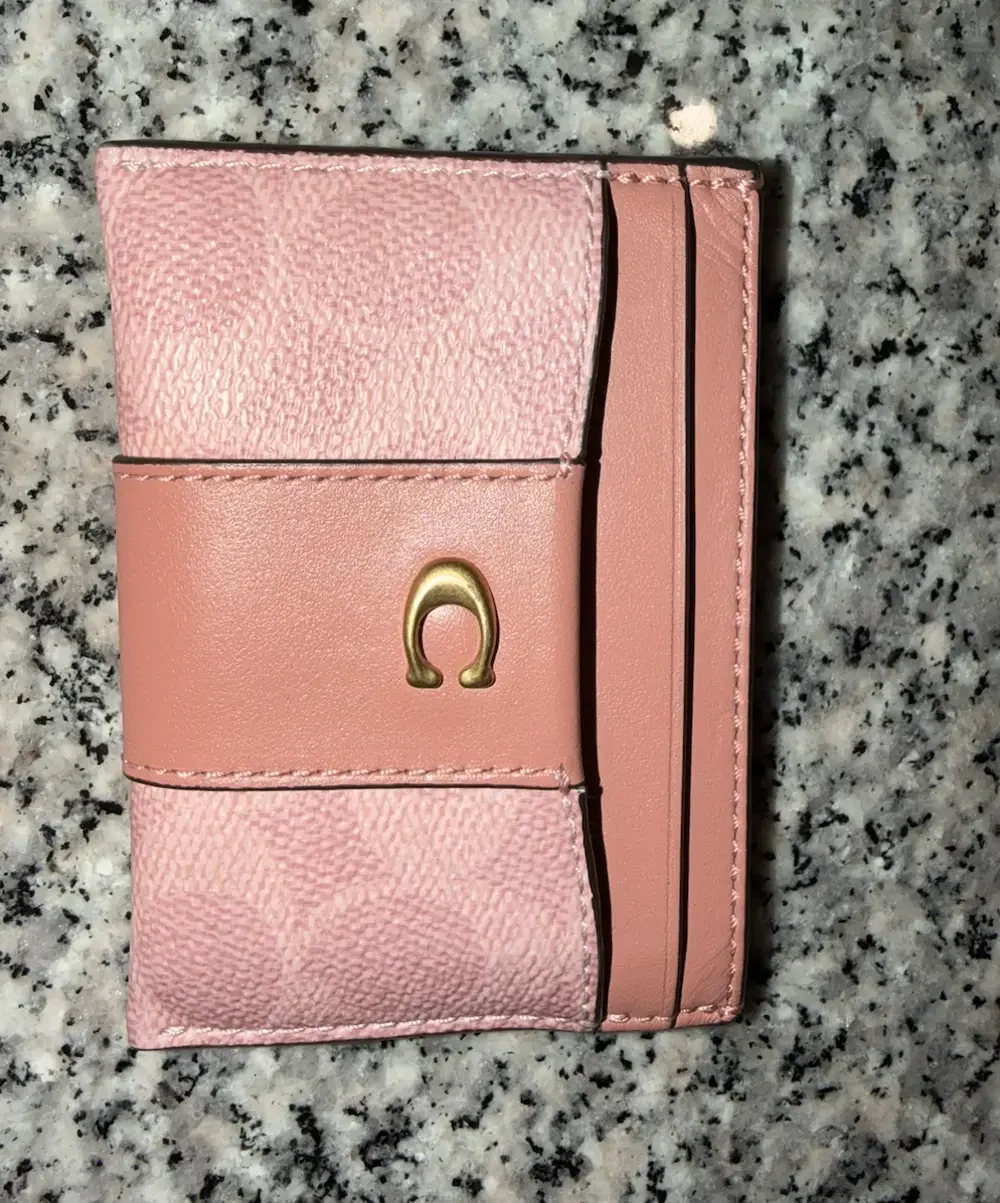 Coach Outlet Essential Card Case In Signature Canvas